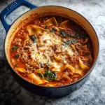 Mouthwatering One Pot Lasagna Soup - Alrightwithme