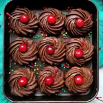 Piped Chocolate Butter Cookies