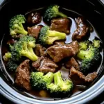 Savory Crock Pot Beef and Broccoli - Alrightwithme