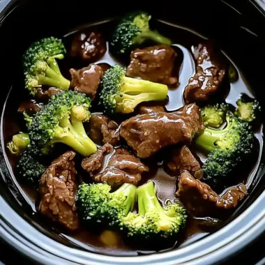 Savory Crock Pot Beef and Broccoli - Alrightwithme