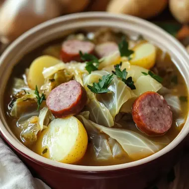 Slow Cooker Cabbage, Sausage, and Potatoes: An Easy and Hearty Meal