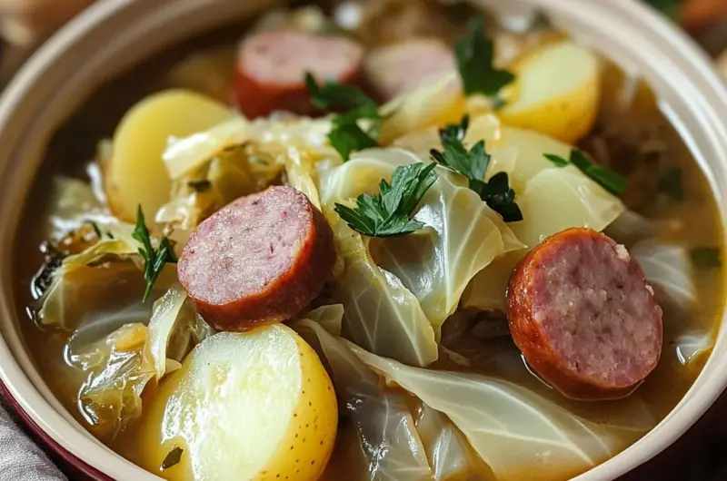 Slow Cooker Cabbage, Sausage, and Potatoes: An Easy and Hearty Meal