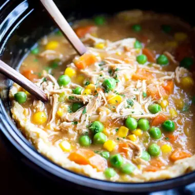 Slow Cooker Chicken Pot Pie