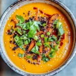 Spicy Miso Carrot Soup: Your Cozy Vegan Comfort Bowl