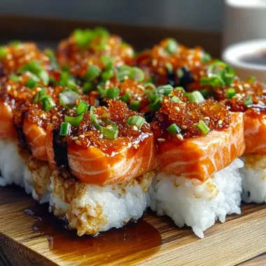 Spicy Salmon Sushi Bake Recipe