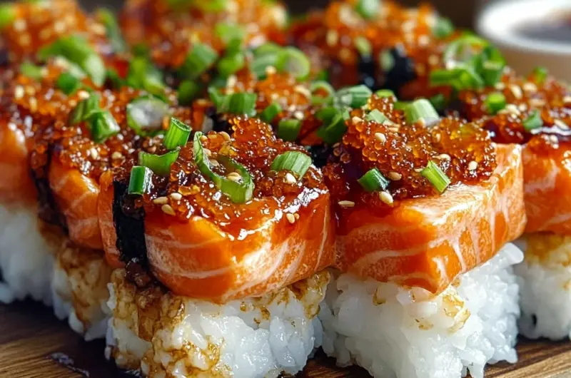 Spicy Salmon Sushi Bake Recipe