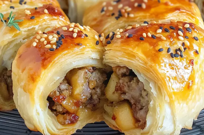 beef & Apple Sausage Rolls